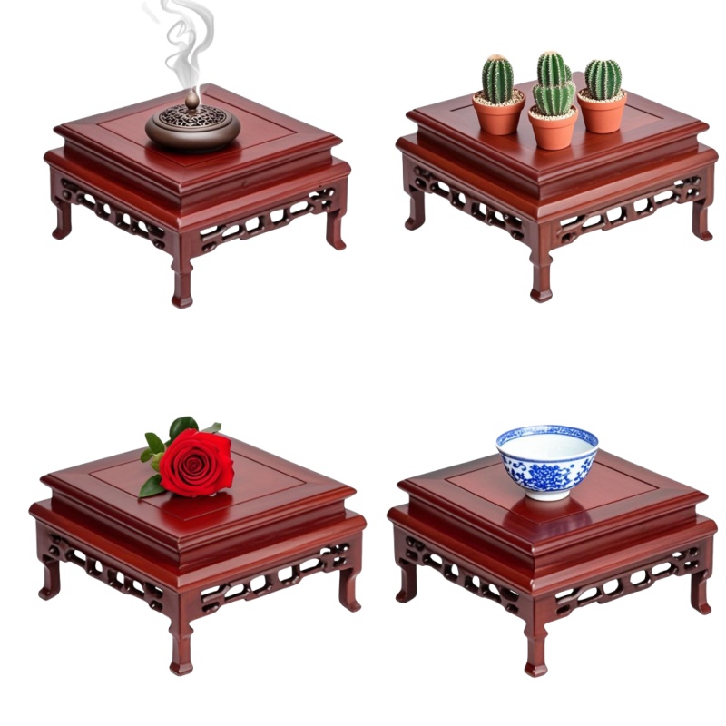 Plant Pot - Natural Solid Wood Miniature Sorting Table