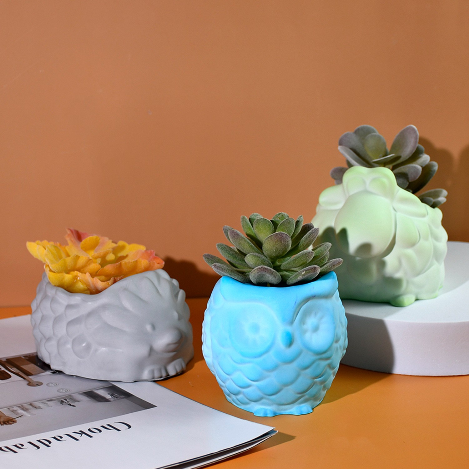 3D Animal Flower Pot Silicone  - Succulent Set ulasan dan harga