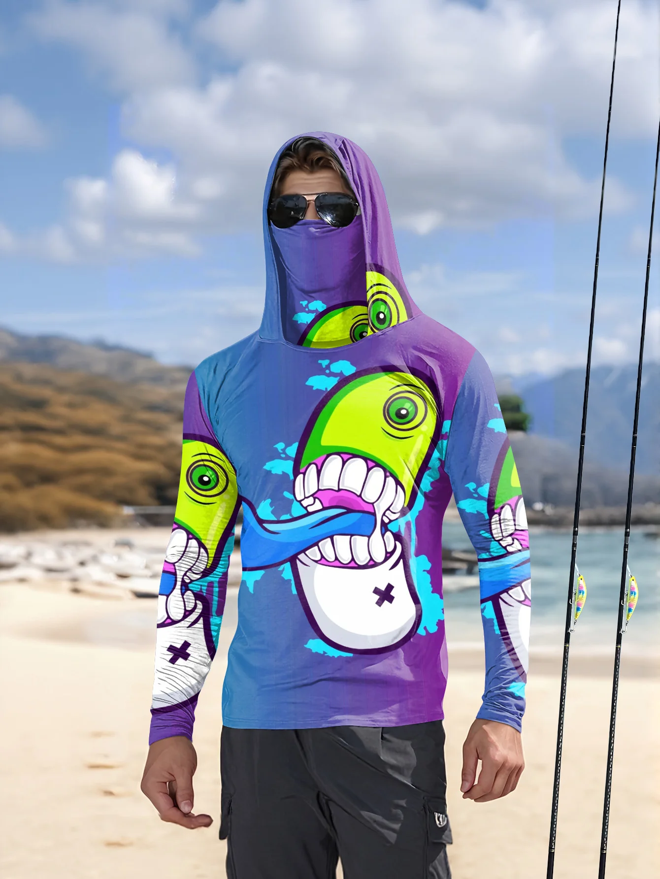 Men Cartoon Monster Graffiti F - Monstera ulasan dan harga