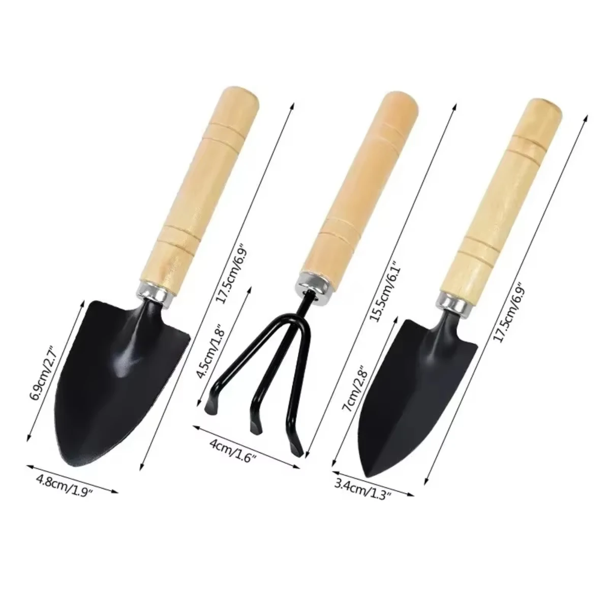 3Pcs/Set Mini Garden Tool Set  - Terracotta Pot ulasan dan harga