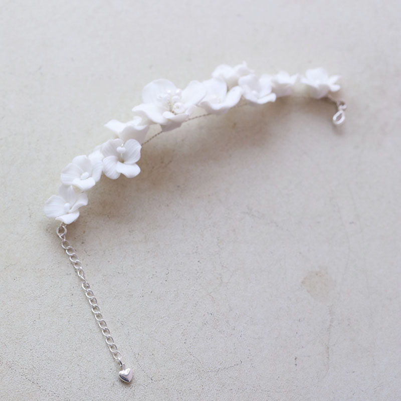 White Porcelain Flower Bridal  - Snake Plant Ceramic ulasan dan harga