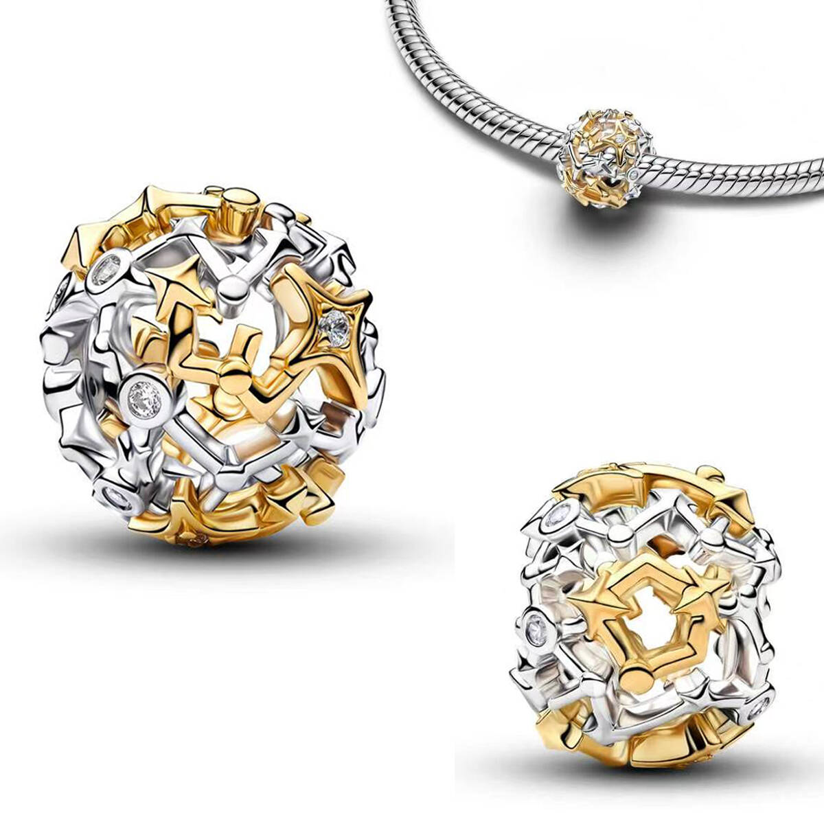 New 925 Sterling Silver Charms - Snake Plant ulasan dan harga