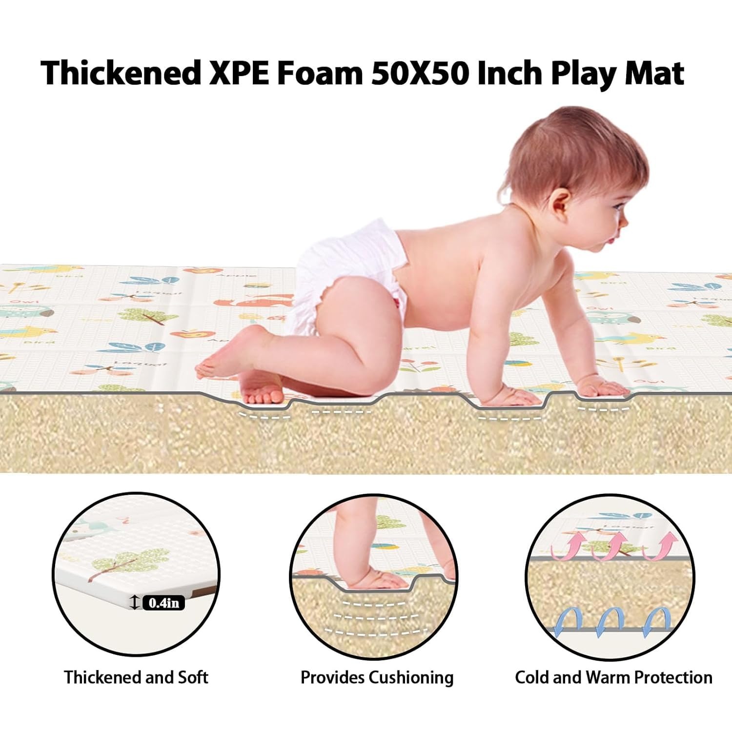 Foldable Baby Play Mat Childre - Repotting Mat ulasan dan harga