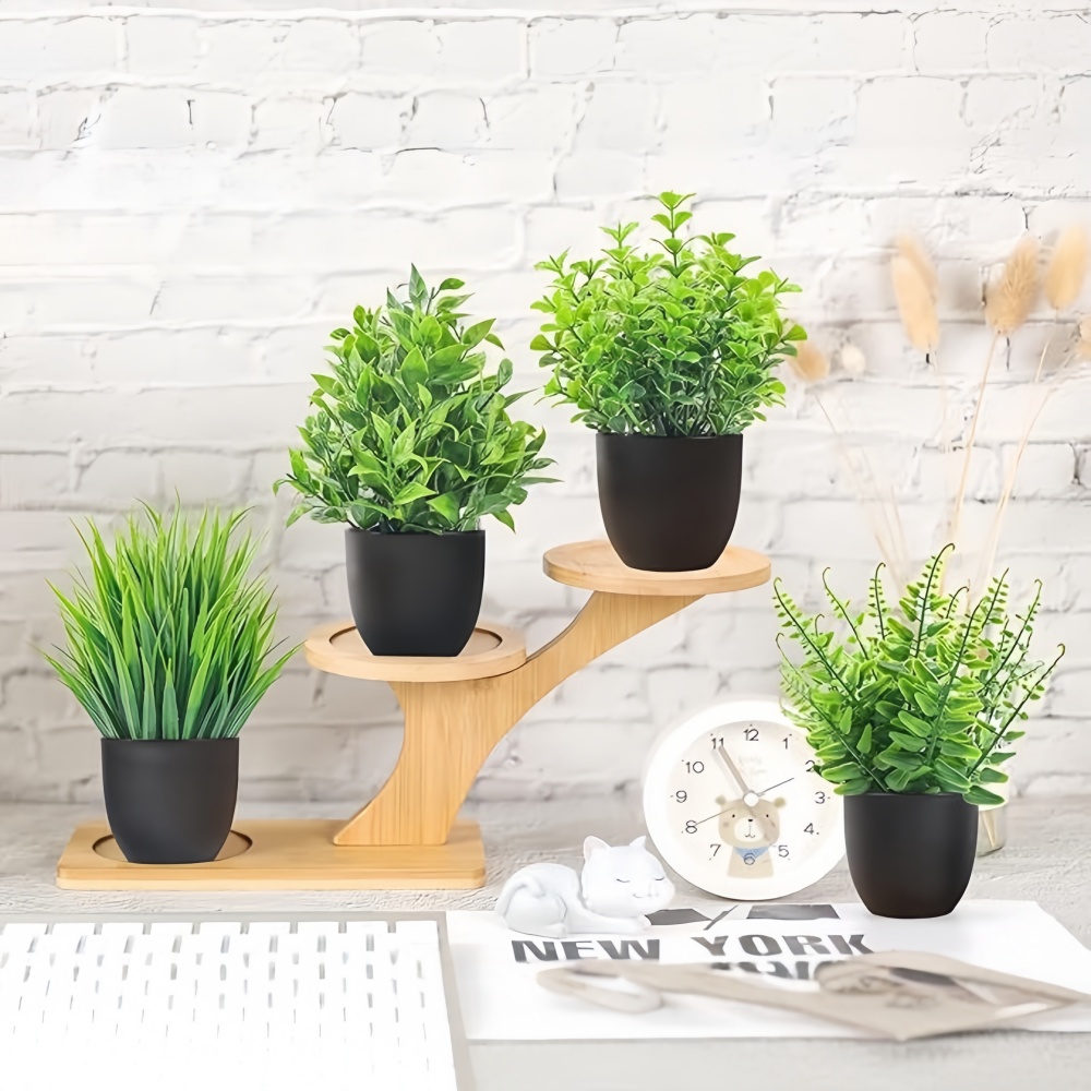 4pcs/set Mini Artificial Plant - Succulent Set ulasan dan harga
