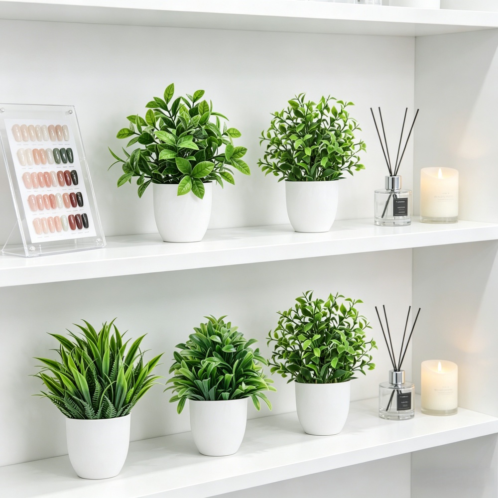 4pcs/set Mini Artificial Plant - Succulent Set ulasan dan harga