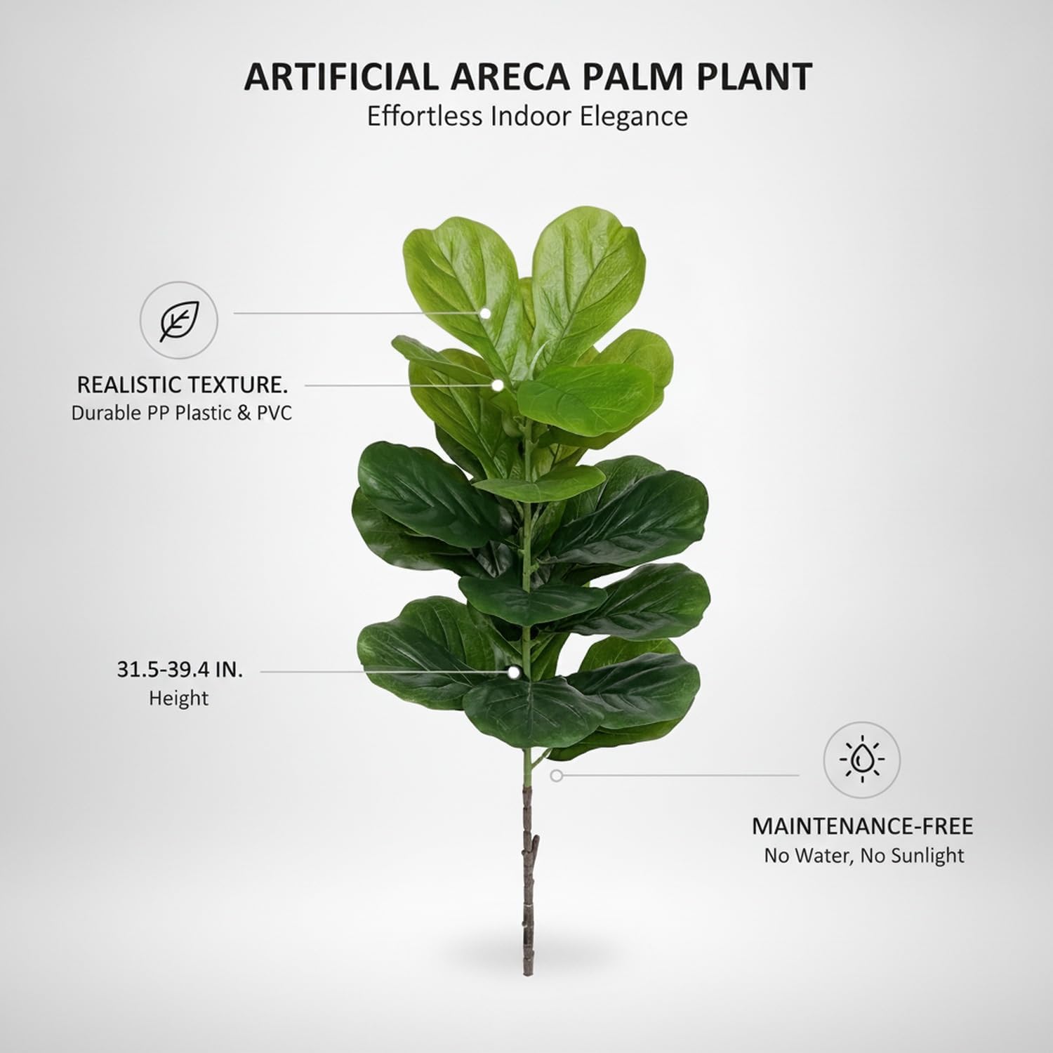 Large Plastic Artificial Fiddl - Fiddle Leaf Fig ulasan dan harga