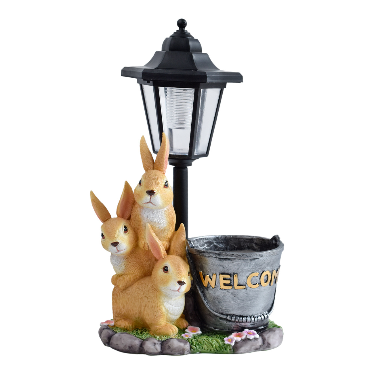 New Rabbit Solar Garden Light  - Succulent Set ulasan dan harga